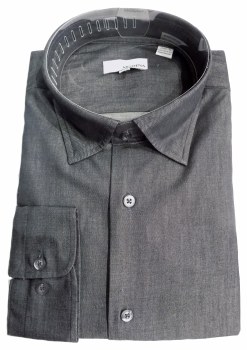 Big &amp; Tall Denim Inspired Dress Shirt