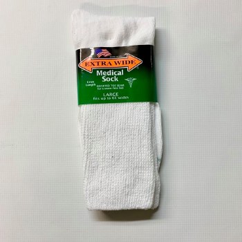 Extra Wide Medical Sock 4 Colours, White, Tan, Navy,Black