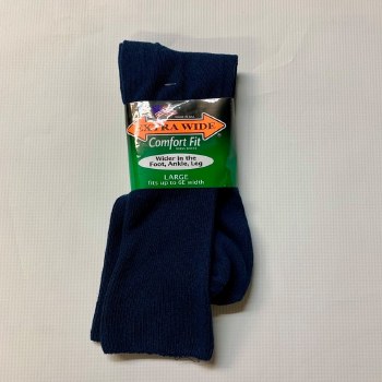 Extra Wide Dress Sock 4 Colours, Black, Tan, Navy, Brown