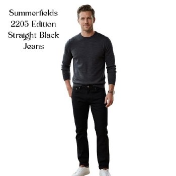 Summerfields 2205 Edition Straight Black Jeans