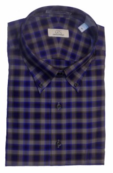 Cooper &amp; Stewart Large Check Long Sleeve Sport Shirt