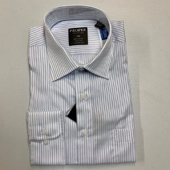 Summerfields Long Sleeve Banker Stripe Dress Shirt