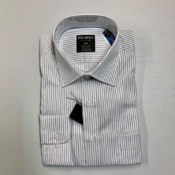 Summerfields Long Sleeve Banker Stripe Dress Shirt