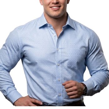 Summerfield Gold Label Textured Dress Shirt 2 Colours , Sky , Cloud