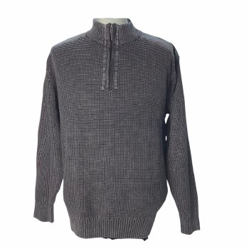 FX Fusion 1/4 Zip Sandwashed Sweater. Black,Denim,Olive