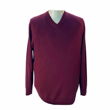 Authentic Man V-Neck Sweater. 4 Colours,  Black,Burgundy,Navy,Charcoal