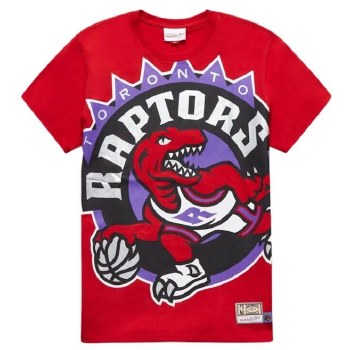 Toronto Raptors T-Shirt. 2 Colours - Heather Black, Red
