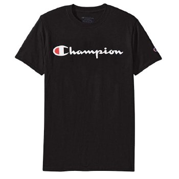 Champion Logo Tee-  7 Colours,Black, Charcoal, Navy,Purple, Grey, Burgundy,Royal
