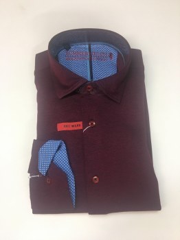 Summerfields Solid Knit Sport Shirt.2 Colors, Blue, Burgundy
