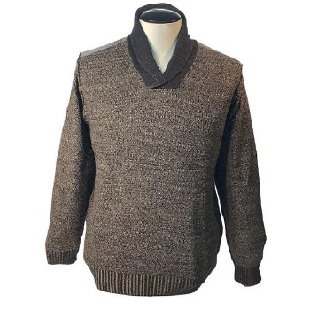 FX Fusion Trimmed Shawl Collar Sweater