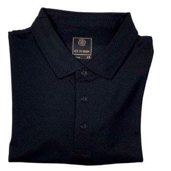 FX Fusion Pique Solid Polo. 4 - Colours, Black, Navy, Crimson, Sea Blue