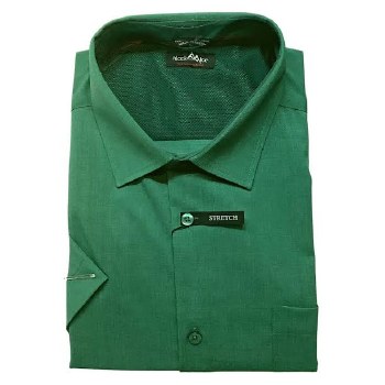 Summerfields Textured Stretch Collection Short  Sleeve Shirt - 8, Colours, Black, Charcoal, Dusty, Turquoise,Lilac, Royal, Green