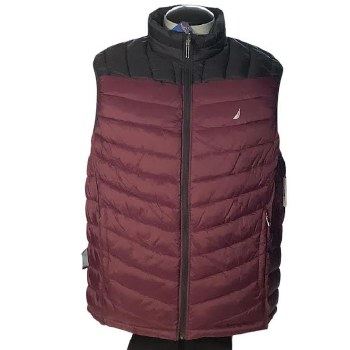 Nautica Reversible Performance Vest.Black Garnet,Black Camo