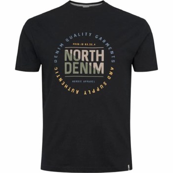 Authentic Licenced North Denim Tee. 3 Colours Black, Navy, BlueStone