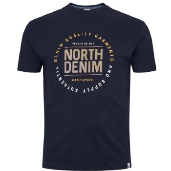 Authentic Licenced North Denim Tee. 3 Colours Black, Navy, BlueStone