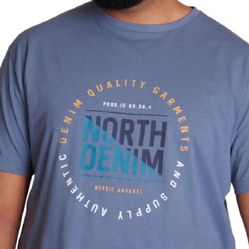 Authentic Licenced North Denim Tee. 3 Colours Black, Navy, BlueStone