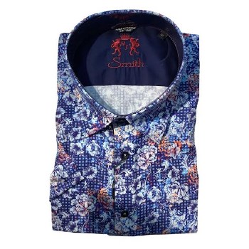 Smith Exclusive Blue Rose Short Sleeve Shirt