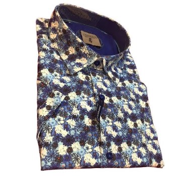 2205 London Street Sapphire Short Sleeve Sportshirt