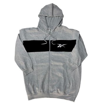 Reebok Grey Full Zip Hoodie