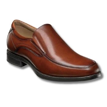 3E Wide Slip - on Dress Shoe 2 Colours Black, Cognac
