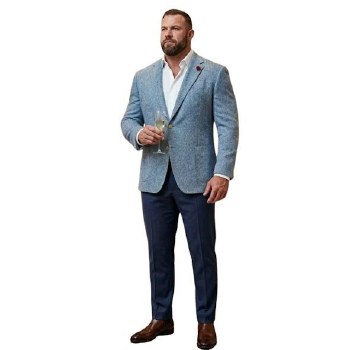 2205 London Fashion Cloud Blue Blazer