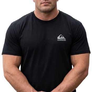 Authentic Licenced Quiksilver Tee 5  Colours, Black, Wine, Coastal Blue, Mint, Navy
