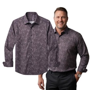 Summerfields Black Label Luxury Stretch Paisley Shirt