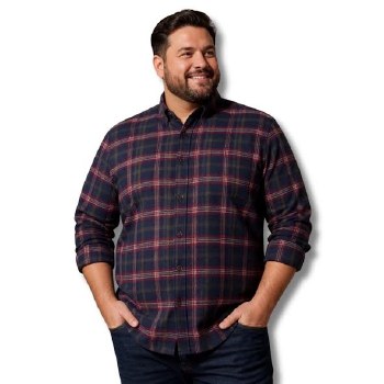 FX Fusion Navy Cottage Country SportShirt