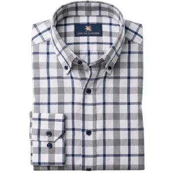 FX Fusion Fine Line Easy Care White Sport Shirt