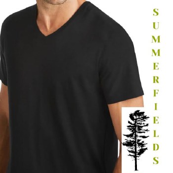 Summerfields Two Pack V-Neck Undershirt 2 Colours Black,White