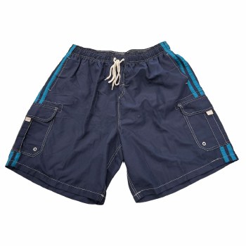 Summerfields Low Tide Stripe Swim Short 3 Colours  Navy, Charcoal, Black