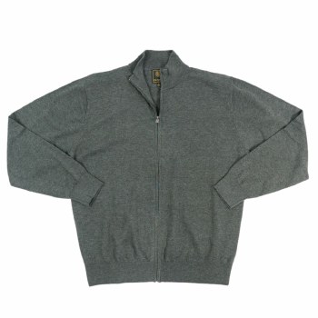 FX Fusion Full Zip Mock Neck Sweater.Black,Charcoal