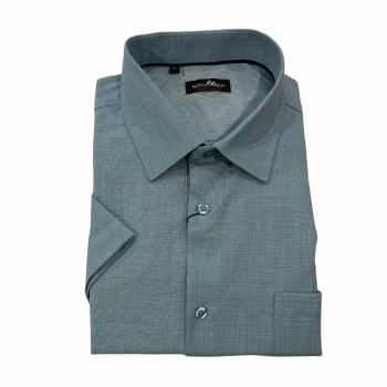 Summerfields Textured Stretch Collection Short  Sleeve Shirt - 6 Colours, Black, Charcoal, Camel,Turquoise, Royal, White