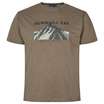 Authentic Licenced Downhill Exp. Tee. Navy, Tan