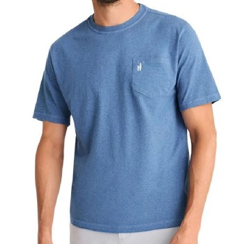 Johnnie-O Vintage Tee. 4 Colours, Blue, Red, Denim, Steel