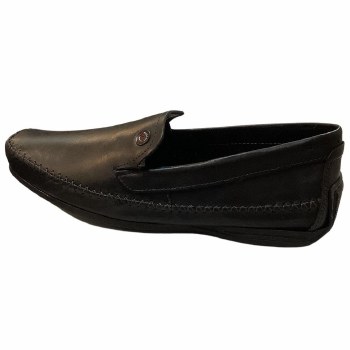 Plus Size Slip-On Drive Shoe 2 Colours Black, Chestnut