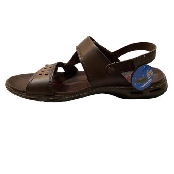 Plus Size Side Leather Sandal