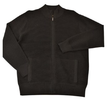 FX Fusion Ottoman Full Zip Sweater 2 Colours Black, Charcoal, Black