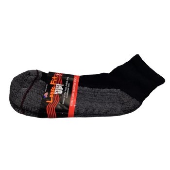 Loose Fit Ankle XL Sport Sock. 2 Colours White, Black