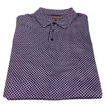 FX Aderdeen Collection Purple Geo Polo