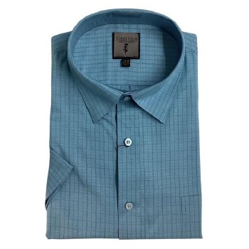 FX Fusion Fine Line Grid Short Sleeve Sportshirt 3 Colours, Silver, Blue, Coral