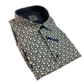 2205 London Street Olive Short Sleeve Sportshirt