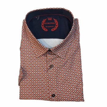 2205 London Street Orange Short Sleeve Sportshirt