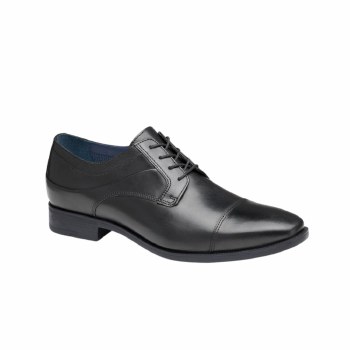 Cap Toe Wide Fit Dress Shoe 2 Colours Black, Cognac