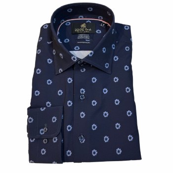 Summerfields Comfort Stretch Contemporary Fit Floral Shirt 2 Colours Navy, Black