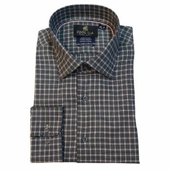 Summerfields Comfort Stretch Contemporary Fit Plaid Shirt 2 Colours Mauve, Blue