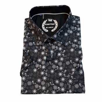 2205 London Street Black Mist Short Sleeve Sport Shirt