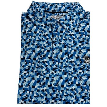 Penguin Blue Burst Polo