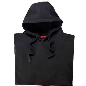 Big &amp; Tall Solid Black Pullover Hoodie