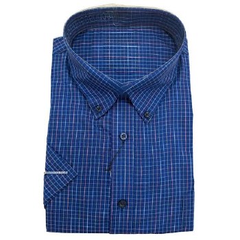 FX Fusion Easy Care Navy Short Sleeve Shirt